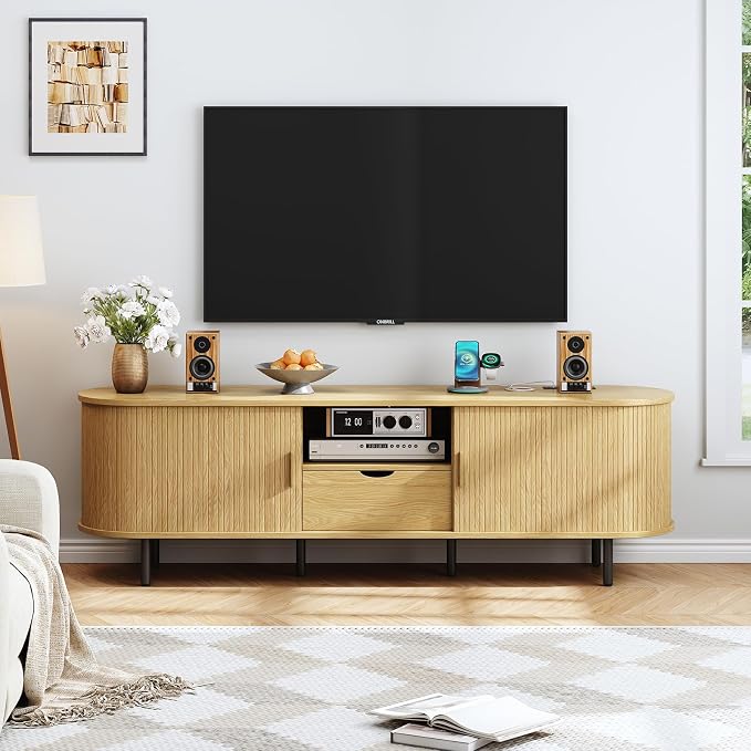 ONBRILL 69" TV Stand with Power Outlet - Image 5