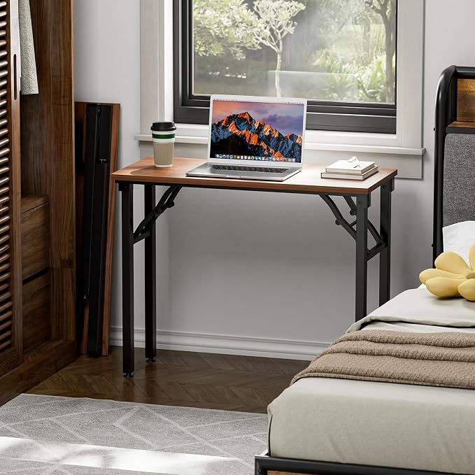 TEMI Small Computer Desk Folding Table - Image 2