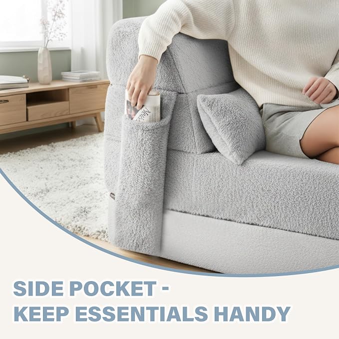 Tiita Convertible Folding Sofa Bed Single Size - Image 5