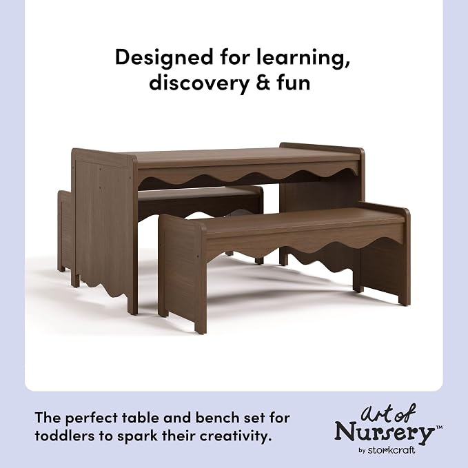 Storkcraft Casablanca Montessori Indoor Kids Table & Bench Set – Premium Kids - Image 4