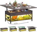 Aheaplus Coffee Table Lift Top Multi-Function Coffee Table Converts to Dining by Aheaplus