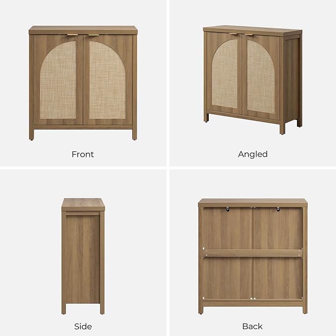 SICOTAS 102" W Rattan Sideboard Buffet Cabinet - Image 8