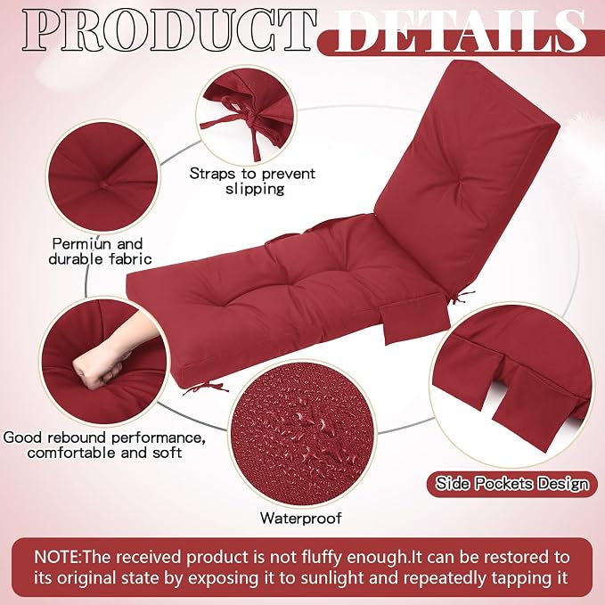 Outdoor Chaise Lounge Cushions - Image 4