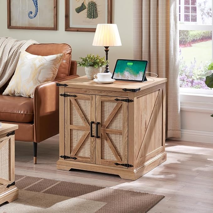 Barnyatoh Farmhouse Boho End Table - Image 3
