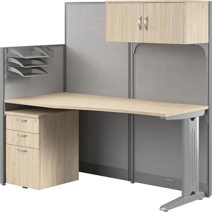 Bush Business Furniture 65-inch Straight Cubicle Desk by BushBusinessFurniture