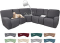 100% Waterproof Sectional Recliner Couch Covers by ROFASVCO