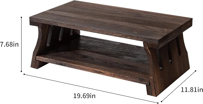 Japanese Altar Table, Vintage Black Minimalist Low Coffee Table, Foldable - Image 2