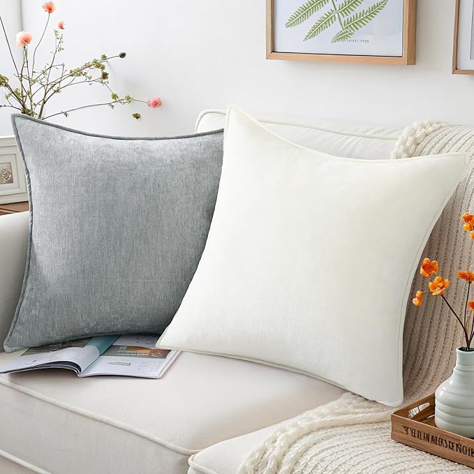 decorUhome Summer Couch Throw Pillow Covers 20x20 Set of 2, Decorative Soft - Image 4
