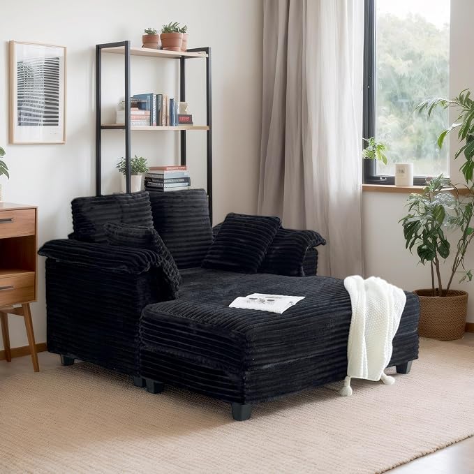 VINGLI 56" Oversized Chaise Lounge Chair, Movie Room - Image 9