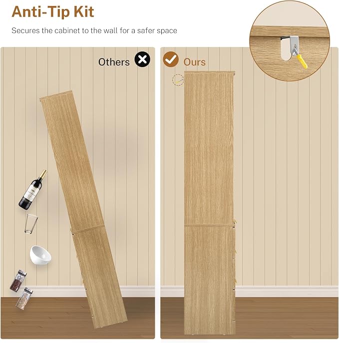 TEENFON 63.3" Tall Bookshelf, Bookshelves and Bookcases - Image 7