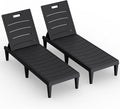 Greesum Outdoor Chaise Lounge Chair Set of 2, Waterproof 5-Position Adjustable by BuynowfromGreesum