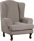 Turquoize Wingback Chair Covers 2 Piece Wing Chair Slipcover Stretch Slipcovers by Turquoize
