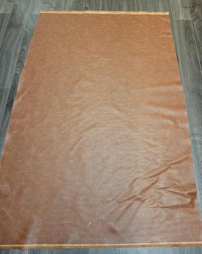 NAT Leathers | Tan Mid Brown Soft Faux Vegan Leather PU | 25 Yard Roll Cut by - Image 6