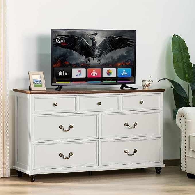 Joaxswe Farmhouse 54" 7 Drawers Dresser - Image 6
