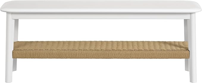 Alaterre Furniture Calais 48 Inch Solid Wood Entryway Bench - Image 7