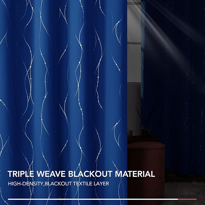 Deconovo Blackout Curtains, 52 x 63 Inch Drapes - Image 6