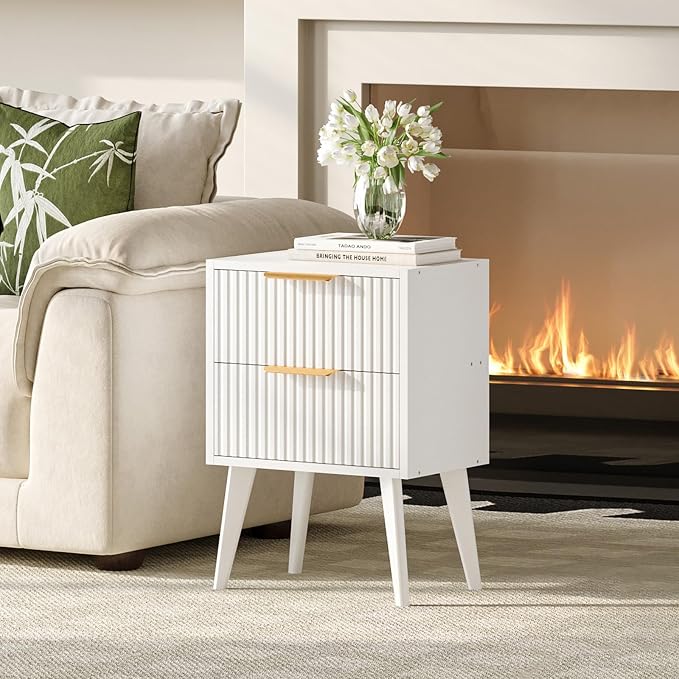 YAUKOMEL Fluted Nightstand - Image 4