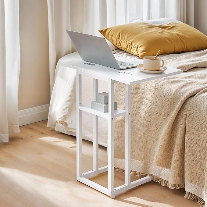 HOOBRO Foldable End Table, C Shaped Side Table - Image 4