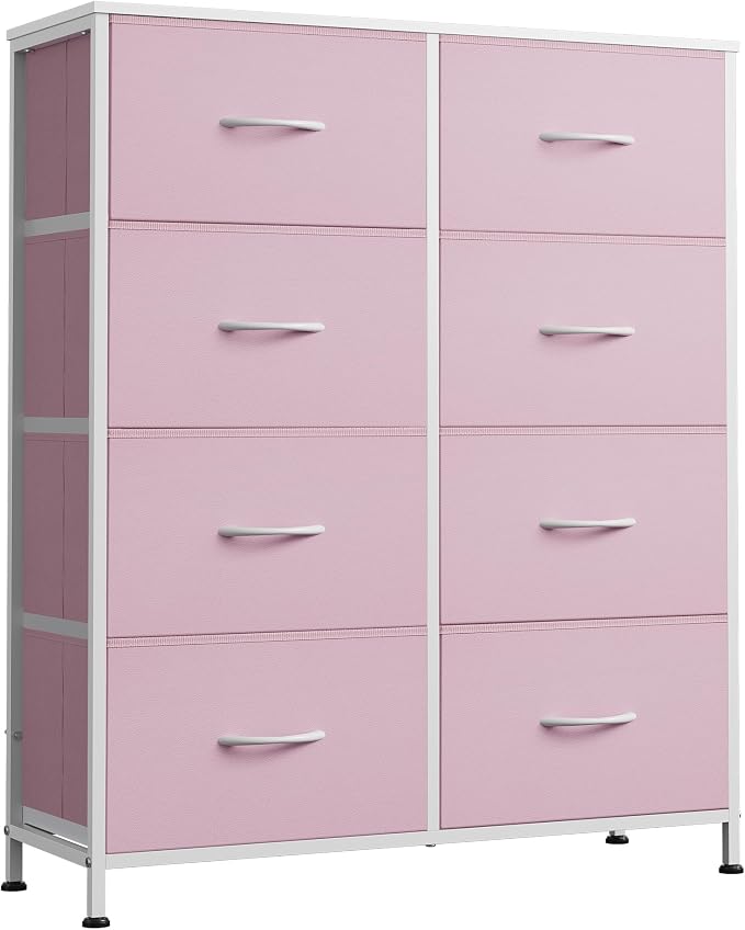 WLIVE Fabric Dresser for Bedroom, Tall Dresser by WLIVE