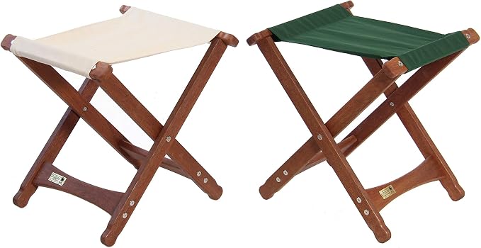 BYER OF MAINE Pangean Folding Stool – Canvas Camp & Wood Camp Stool - Image 8