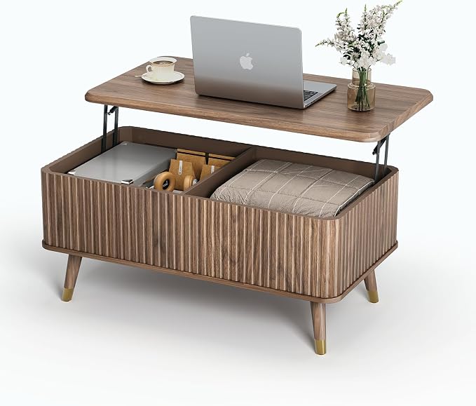 SULIVES Lift Top Coffee Table - Image 8