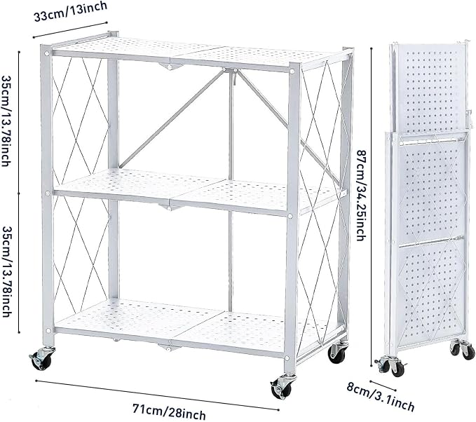 BRIAN & DANY 3-Tier Foldable Storage Shelves - Image 3