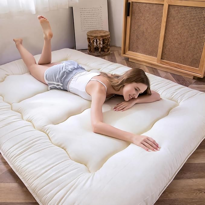MAXYOYO Japanese Floor Mattress Futon Mattress, Thicken Sleeping Pad Foldable - Image 7