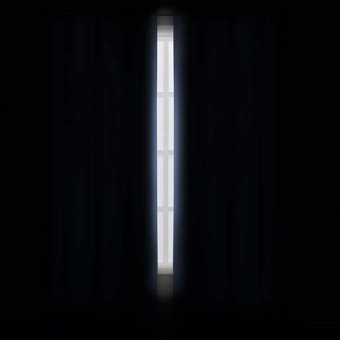 LEMOMO Sky Blue Blackout Curtains/38 x 54 Inch/Set of 2 Panels Thermal - Image 3