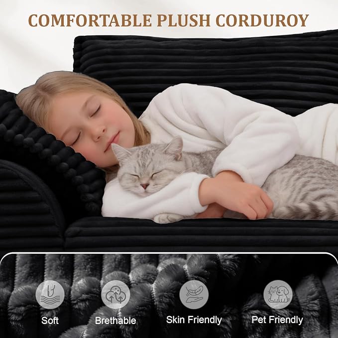 Upgrade Boneless Couch with Storage, Extra Deep&High Seat Modular Sectional - Image 8