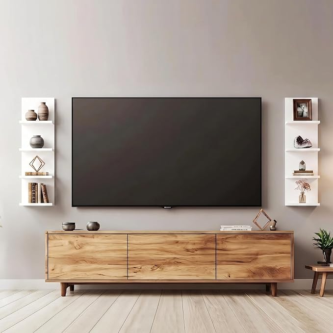 Homaterial 4 Tiers Floating Shelves, Modern Wall Mounted Shelf Storage Shelves - Image 7
