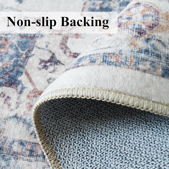 4x12 Wide Hallway Runner Rug: Vintage Washable Soft Runners - Image 6