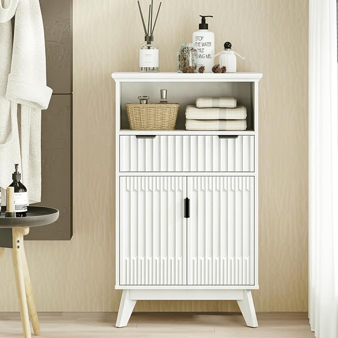 Fatmok Buffet Cabinet with Storage Set of 2, Wood Buffet Sideboard Console Table - Image 2