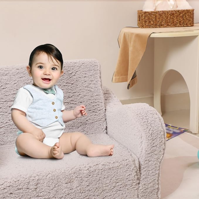 MOMCAYWEX Kids Sofa, 2-in-1 Flip-Out Foam Couch - Image 2