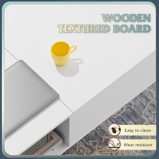 WLIVE Coffee Table for Living Room, Lift Top Coffee Table - Image 5