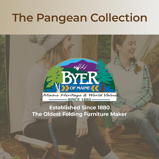 BYER OF MAINE Pangean Folding Stool – Canvas Camp & Wood Camp Stool - Image 9