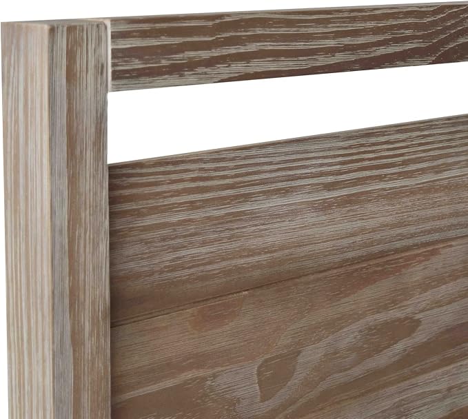 Grain Wood Furniture Loft Full Size Solid Wood Bed, Weathered Pine - Image 5