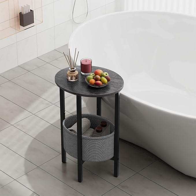 Vagusicc Round Side Table End Table - Image 4
