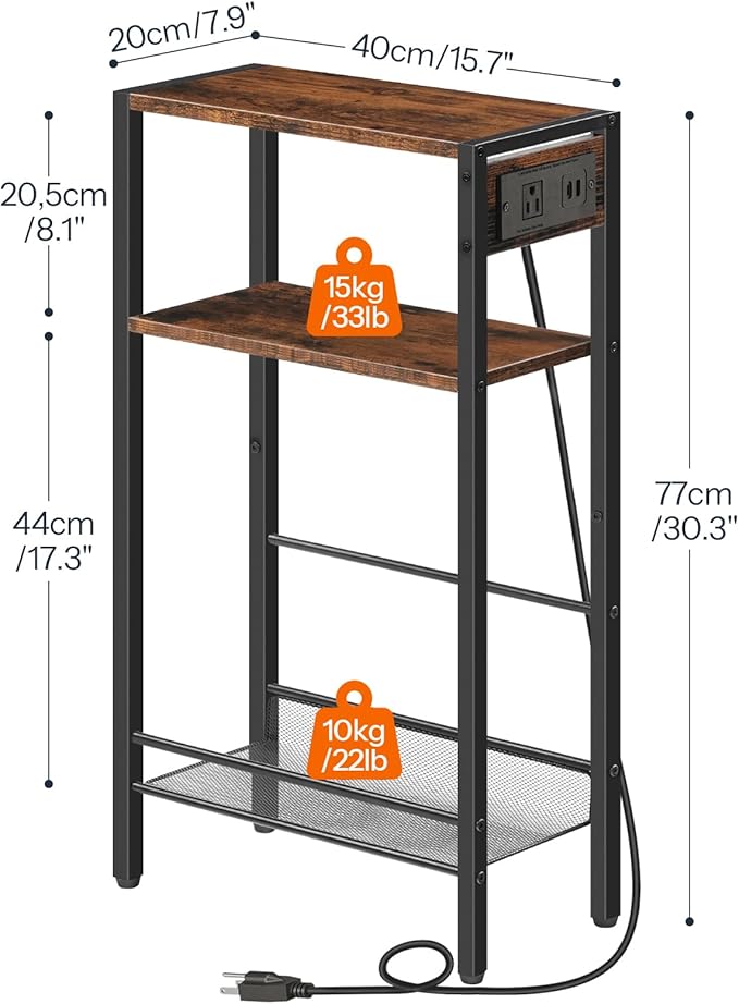 HOOBRO 15.7" Narrow Console Table - Image 3