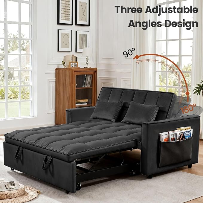3 in 1 Sofa Bed, Loveseat Sleeper Sofa Bed - Image 7