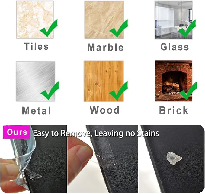 Edge Protector 100% Silicone, Baby Proofing Clear Table Corners Guards - Image 5