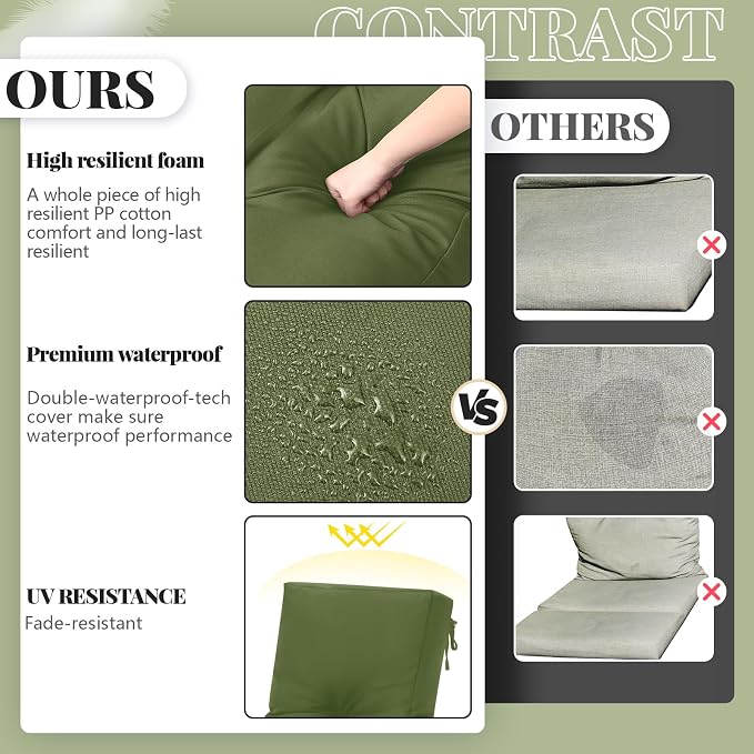 Outdoor Chaise Lounge Cushions - Image 4