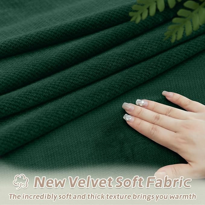 Arfntevss Sectional Recliner Couch Covers Velvet Corner Sectional Sofa Cover - Image 4