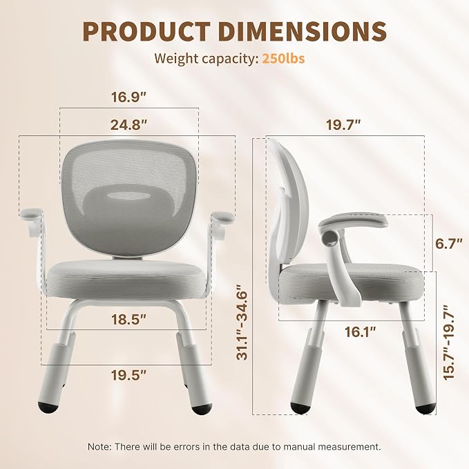 ERIYA Kids Desk Chair, Kids Study Chair, Height-Adjustable - Image 4