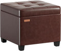 ABHENG Synthetic Leather Cover Steel Frame Ottoman by Liveinacomfortablehome