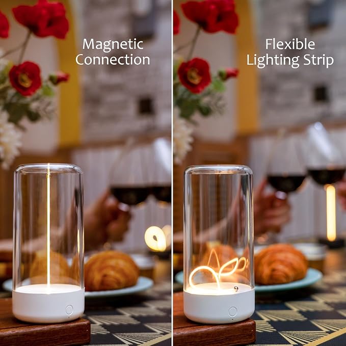 AUGE LIGHT Mini Minimalist Table Lamp Cordless Lamp Rechargeable Table Lamp - Image 4