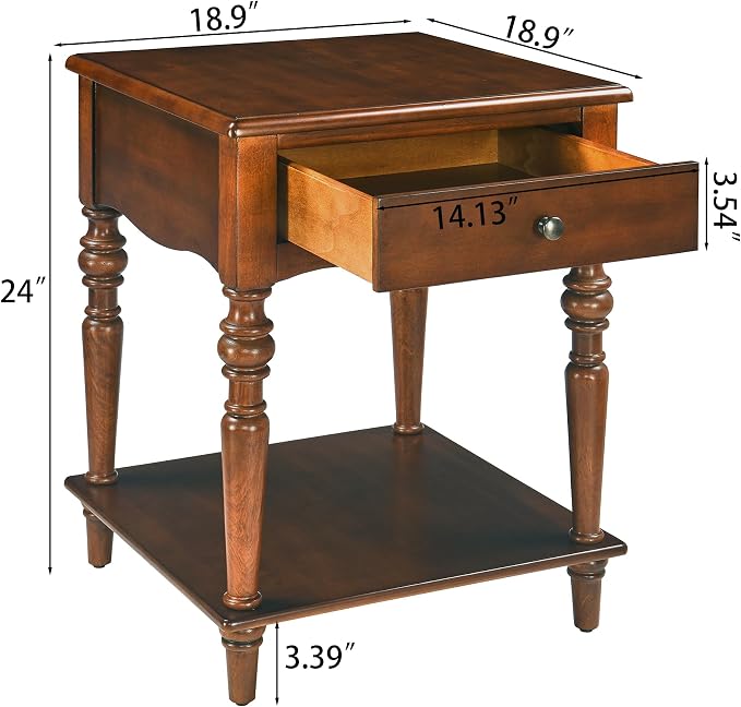 Living Room Table Set-One Rectangular Coffee Table and Two Square End Tables - Image 3