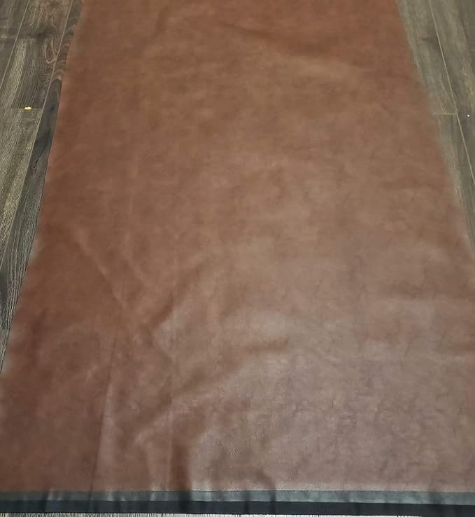 NAT Leathers | Brown Soft Faux Leather Fabric Sheet PU | 5 Yards Cut by The - Image 2