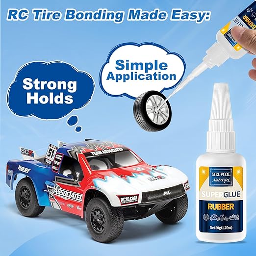 Rubber Glue, 100g Super Glue for Rubber, RC Tires, Shoe Soles, Rubber Adhesive - Image 6