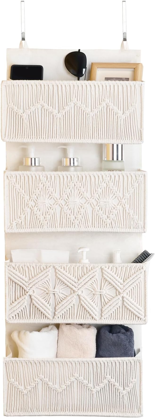 janebeauties Over the Door Organizer Macrame Boho Nursery Storage by janebeauties