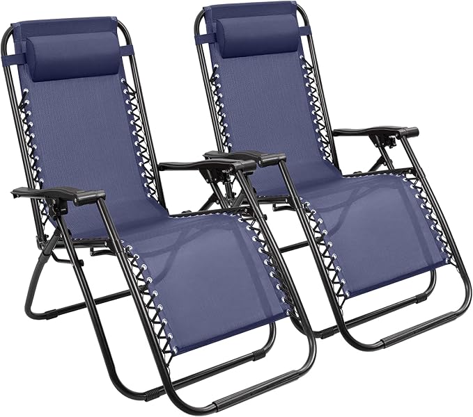 Devoko Patio Zero Gravity Chair Outdoor Folding Adjustable Reclining Chairs by DEVOKO